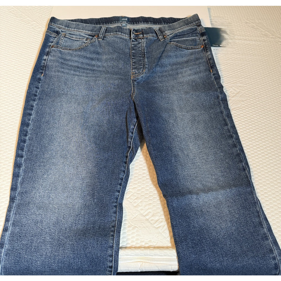 JAG Jeans Plus Size 24 Ruby Mid Rise Straight Blue Jean 32 Inseam NEW with Tags - Picture 1 of 7